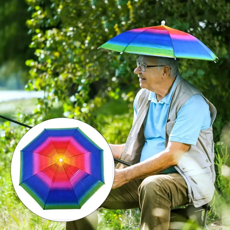 Portable Head Umbrella Foldable Hat Cap Rain Raining Dry Cover Heat Adjustable Waterproof Camping Fishing Headwear Cap
Portable Head Umbrella Foldable Hat Cap Rain Raining Dry Cover Heat Adjustable Waterproof Camping Fishing Headwear Cap