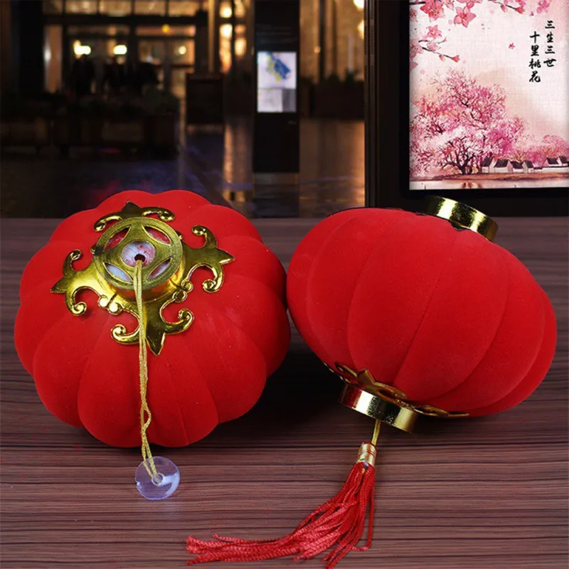 16pcs/pack Flocking Cloth Lantern Spring Festival New Year Traditional Chinese Red Small Hanging Lantern Festival Party Decor
16pcs/pack Flocking Cloth Lantern Spring Festival New Year Traditional Chinese Red Small Hanging Lantern Festival Party Decor