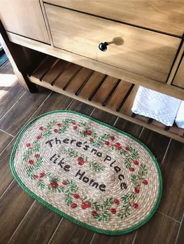 100% Handmade Natural Jute Beautitul Pastoral Style Anti-Slip Door Mat/Floor Mat for Kitchen Bedroom
100% Handmade Natural Jute Beautitul Pastoral Style Anti-Slip Door Mat/Floor Mat for Kitchen Bedroom