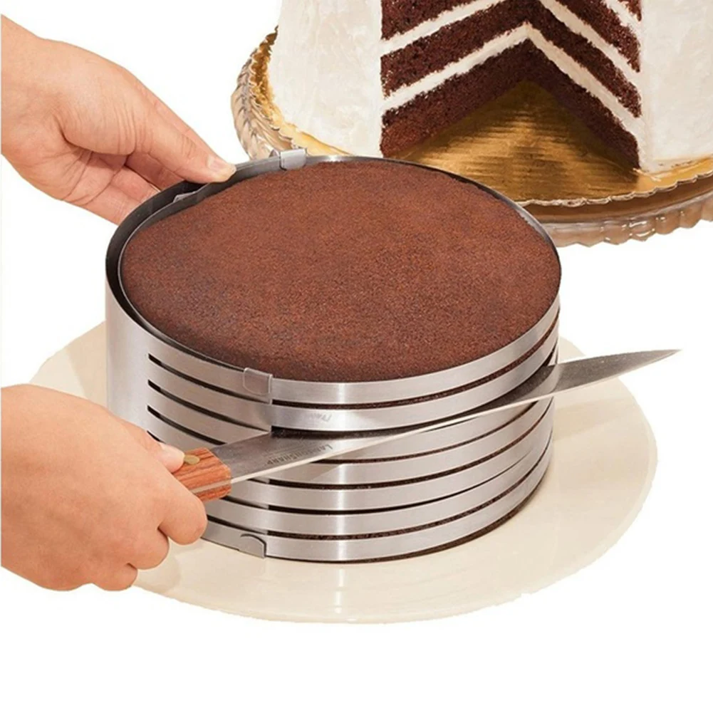 Layer Cake Slicer Adjustable Retractable Stainless Steel Mousse Mold Round Baking Kit Mould Cut Tools
Layer Cake Slicer Adjustable Retractable Stainless Steel Mousse Mold Round Baking Kit Mould Cut Tools
