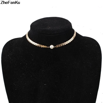 1Pc Trendy Minimalist Gold Color Chain Choker Necklace Letter V Arrow Chain Imitation Pearl Pendant Simple Clavicle Necklace
1Pc Trendy Minimalist Gold Color Chain Choker Necklace Letter V Arrow Chain Imitation Pearl Pendant Simple Clavicle Necklace