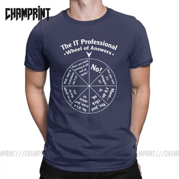 Casual The IT Professional Wheel Of Answers T-Shirts for Men Cotton T Shirts Programmer Programming Software Engineer Tees Tops
Casual The IT Professional Wheel Of Answers T-Shirts for Men Cotton T Shirts Programmer Programming Software Engineer Tees Tops