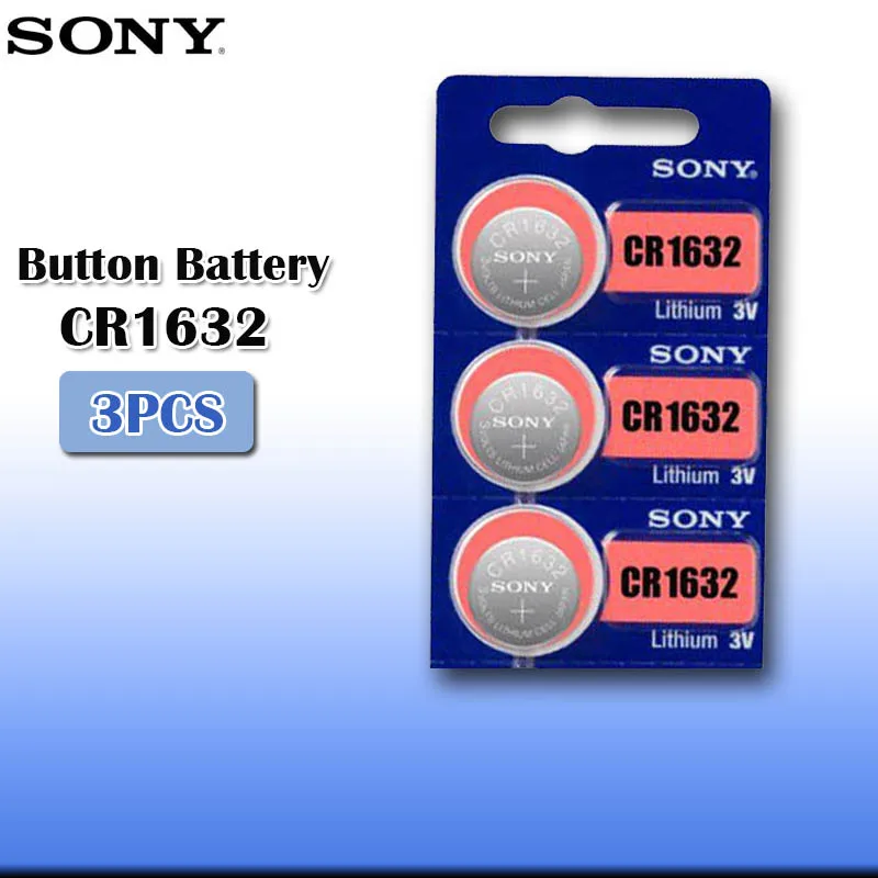 3pcs/lot sony CR1632 3V 100% Original Lithium Battery For Watch Remote Control Calculator CR1632 1632 button cell coin batteries 
3pcs/lot sony CR1632 3V 100% Original Lithium Battery For Watch Remote Control Calculator CR1632 1632 button cell coin batteries