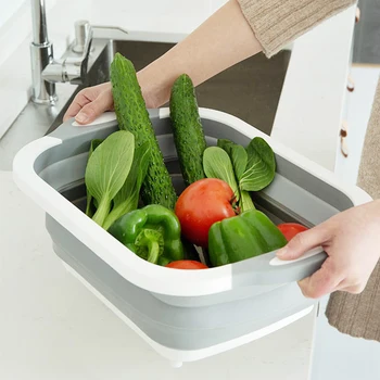 Multi-Function Folding Cutting Board High Quality Kitchen Foldable Drain Basket Chopping Blocks Washing Basket Kitchen Organizer
Multi-Function Folding Cutting Board High Quality Kitchen Foldable Drain Basket Chopping Blocks Washing Basket Kitchen Organizer