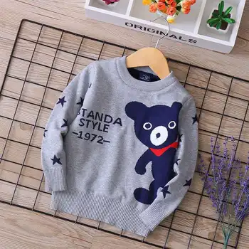 cute bear pattern boys sweaters fall winter warm ugly sweater kids knitted wear children's clothes
cute bear pattern boys sweaters fall winter warm ugly sweater kids knitted wear children's clothes