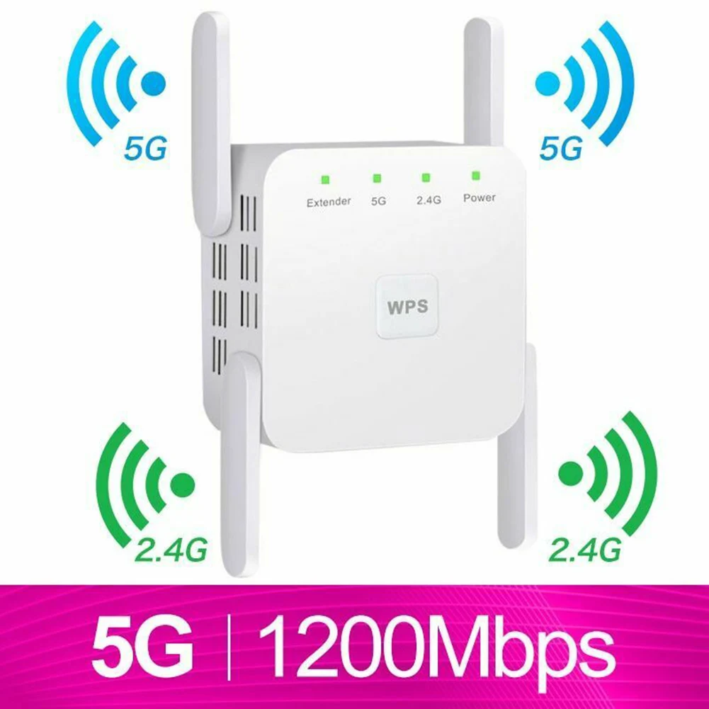 Wireless WiFi Repeater WiFi Extender 2.4G 5G Wifi Amplifier Wi-Fi Amplifier Long Range Repeater Wi-Fi Repeater 1200Mpbs 300 Mbps
Wireless WiFi Repeater WiFi Extender 2.4G 5G Wifi Amplifier Wi-Fi Amplifier Long Range Repeater Wi-Fi Repeater 1200Mpbs 300 Mbps