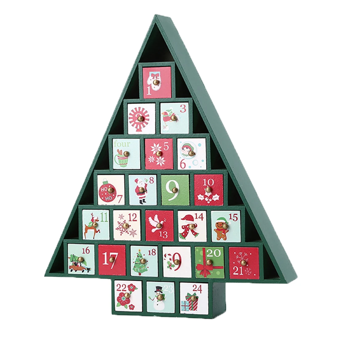Christmas Advent Countdown Calendar Wooden Cabinet With Date Drawer Calendar Storage Box - Triangle Tree Green
Christmas Advent Countdown Calendar Wooden Cabinet With Date Drawer Calendar Storage Box - Triangle Tree Green