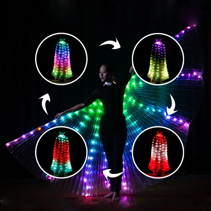 Светодиодные Крылья с дистанционным управлением RGB для танцев на сцене, реквизит для демонстрации танца живота, Исиды светодиодный Светодиодные Крылья
Светодиодные Крылья с дистанционным управлением RGB для танцев на сцене, реквизит для демонстрации танца живота, Исиды светодиодный Светодиодные Крылья