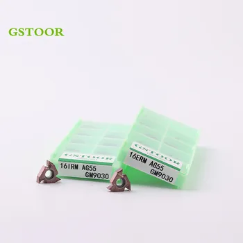 10PCS 16ER IR M AG55 AG60 GM9030 Lathe Tools Cutter CNC Carbide Inserts Thread Turning Tool For Processing Stainless Steel
10PCS 16ER IR M AG55 AG60 GM9030 Lathe Tools Cutter CNC Carbide Inserts Thread Turning Tool For Processing Stainless Steel