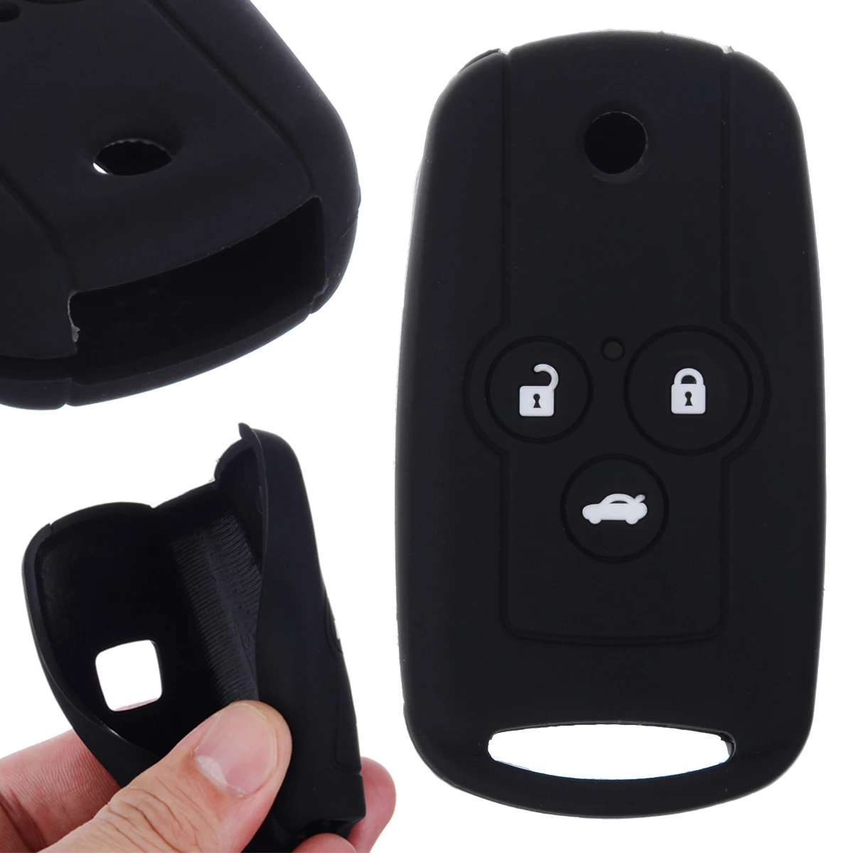 1pc Black 3 Button Silicone Key Case Cover DIY For Honda Accord Civic CRV CRZ For ACURA MDX TL RSX
1pc Black 3 Button Silicone Key Case Cover DIY For Honda Accord Civic CRV CRZ For ACURA MDX TL RSX