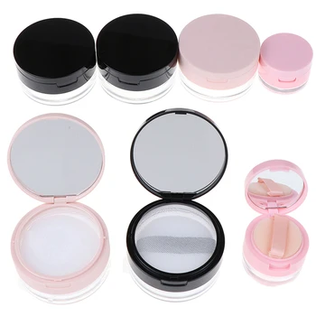 7Styles Portable Plastic Powder Box Empty Loose Powder Pot With Sieve Mirror Cosmetic Sifter Loose Jar Travel Makeup Container
7Styles Portable Plastic Powder Box Empty Loose Powder Pot With Sieve Mirror Cosmetic Sifter Loose Jar Travel Makeup Container