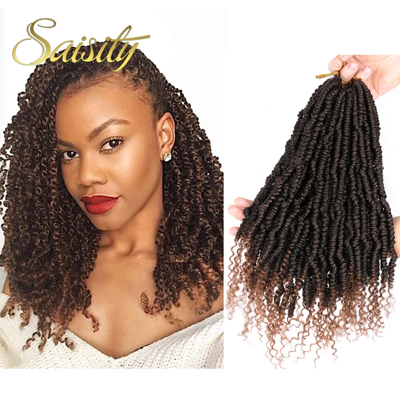 Saisity Passion Spring Twists Crochet Hair Synthetic Extensions Fiber Pre looped Fluffy Twists Ombre Crochet Braiding Hair Bulk
Saisity Passion Spring Twists Crochet Hair Synthetic Extensions Fiber Pre looped Fluffy Twists Ombre Crochet Braiding Hair Bulk