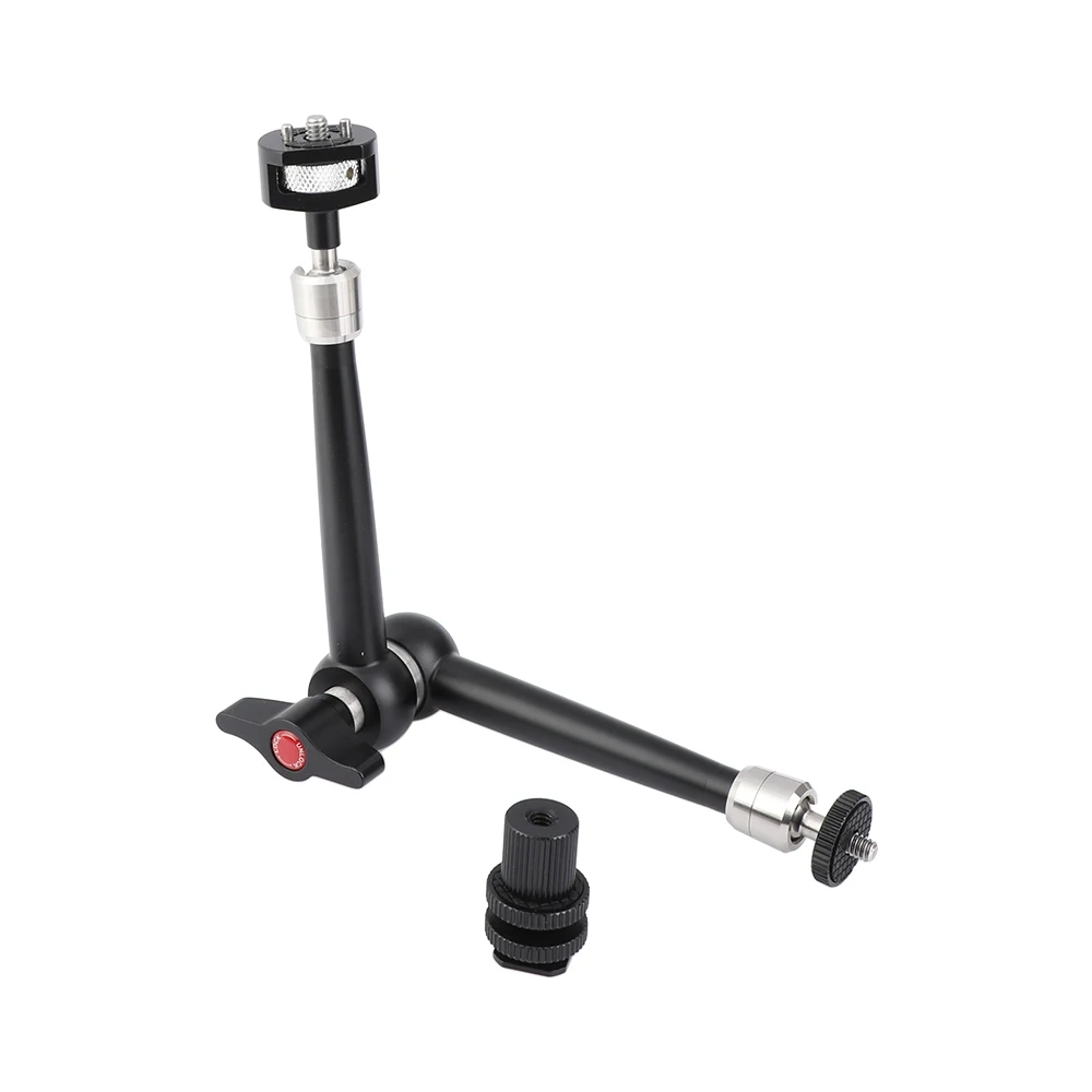 HDRIG Robust 11'' Magic Articulated Arm With 1/4'' Male Threads Locating Pins Shoe Mount for Microphone Monitor Flash Light
HDRIG Robust 11'' Magic Articulated Arm With 1/4'' Male Threads Locating Pins Shoe Mount for Microphone Monitor Flash Light