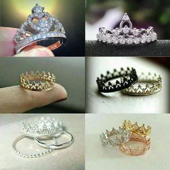 Huitan Hot Selling Fancy Crown Women Ring Best Anniversary Girl Gift Elegant Female Dance Party Trendy Jewelry Rings Wholesale
Huitan Hot Selling Fancy Crown Women Ring Best Anniversary Girl Gift Elegant Female Dance Party Trendy Jewelry Rings Wholesale