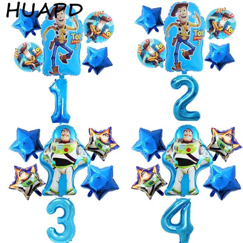 6pcs Cartoon woody Buzz Lightyear foil balloons 32 Inch Number baby boy Toy Blue air balloons birthday party decor kids toys
6pcs Cartoon woody Buzz Lightyear foil balloons 32 Inch Number baby boy Toy Blue air balloons birthday party decor kids toys