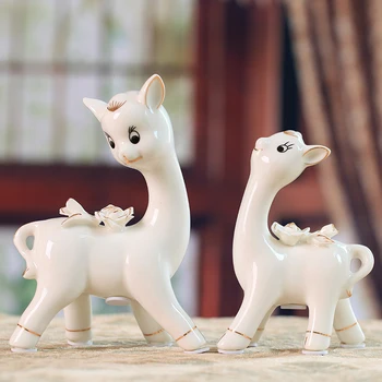 2PC/SET MODERN CERAMIC COUPLES SIKA DEER HOME DECORATION CRAFTS LOVELY ANIMAL FIGURINES CERAMIC ARTS FURNISHING WEDDING GIFT
2PC/SET MODERN CERAMIC COUPLES SIKA DEER HOME DECORATION CRAFTS LOVELY ANIMAL FIGURINES CERAMIC ARTS FURNISHING WEDDING GIFT