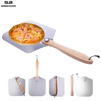Aluminum Pizza Peel With Foldable Wood Handle Custom Pizza Shovel Paddle Outdoor Baking Pastry Tools
Aluminum Pizza Peel With Foldable Wood Handle Custom Pizza Shovel Paddle Outdoor Baking Pastry Tools