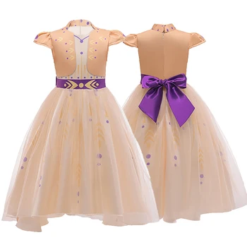 Frozen2 Anna Bebe Dress Princess Anna Snow Queen Cosplay Costume with Big Bow Short Long Sleeves Clothing for Party
Frozen2 Anna Bebe Dress Princess Anna Snow Queen Cosplay Costume with Big Bow Short Long Sleeves Clothing for Party
