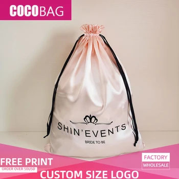 50pcs 30x40 / 40x50cm Baby-Pink Silk Satin Drawstring Bag Luxury Clothes Shoes Hair Extensions Wigs Packaging Bags Custom Logo 
50pcs 30x40 / 40x50cm Baby-Pink Silk Satin Drawstring Bag Luxury Clothes Shoes Hair Extensions Wigs Packaging Bags Custom Logo