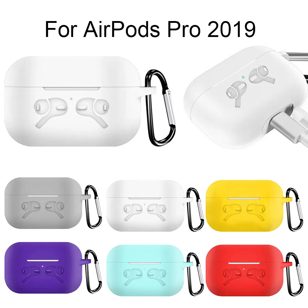 Силиконовый защитный чехол для AirPods Pro 2019 беспроводной зарядный силиконовый