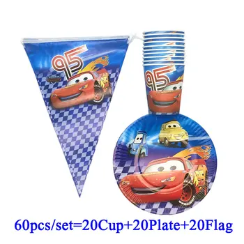 Dinsey Cars Theme Party Tableware Set Disposable Paper Plates Cups Banner Flags Happy 1ST Birthday Party Supplies For Boys Favor
Dinsey Cars Theme Party Tableware Set Disposable Paper Plates Cups Banner Flags Happy 1ST Birthday Party Supplies For Boys Favor