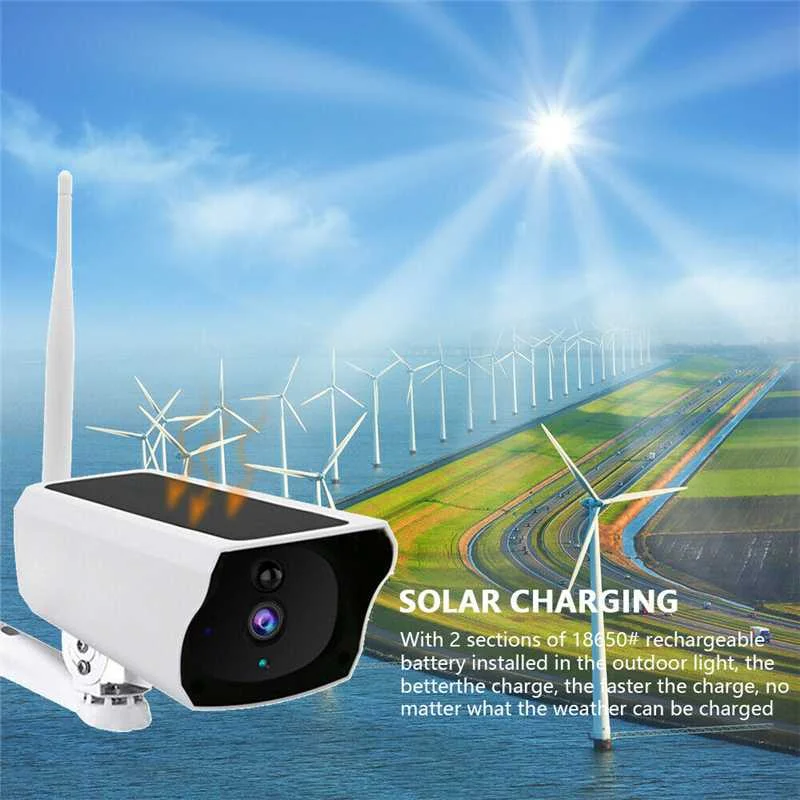 1080PHD Solar IP Camera 2MP Wireless Wi-fi Security Surveillance Waterproof Outdoor USB Camera IR Night Vision Solar Camera
1080PHD Solar IP Camera 2MP Wireless Wi-fi Security Surveillance Waterproof Outdoor USB Camera IR Night Vision Solar Camera