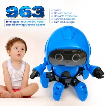 OCDAY 963 Intelligent Induction Remote RC Robot Toy Model with Following Gesture Sensor Obstacle Avoidance for Kids Gift Present
OCDAY 963 Intelligent Induction Remote RC Robot Toy Model with Following Gesture Sensor Obstacle Avoidance for Kids Gift Present