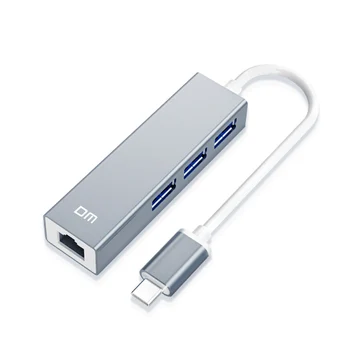 Type C to 3 port USB3.0 High speed HUB with 1000mbps ethernet port CHB013 support 1TB HDD transfer speed up to 300mb/s
Type C to 3 port USB3.0 High speed HUB with 1000mbps ethernet port CHB013 support 1TB HDD transfer speed up to 300mb/s