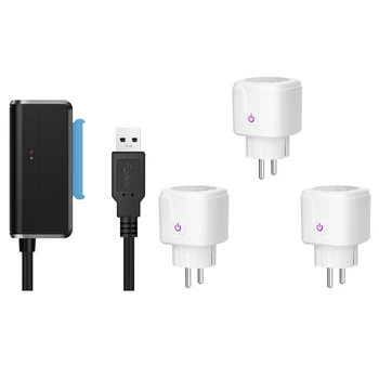 1Pcs Hard Drive Adapter Converter Cable & 3Pcs Tuya Wifi Smart Socket Smart Mini Wifi Remote Control(Eu Plug) 
1Pcs Hard Drive Adapter Converter Cable & 3Pcs Tuya Wifi Smart Socket Smart Mini Wifi Remote Control(Eu Plug)
