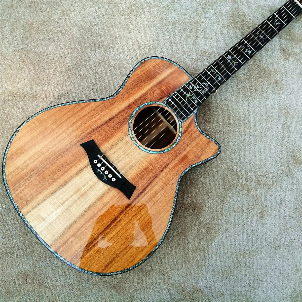 41inch Chaylor 916 koa acoustic guitar,Factory custom Abalone Ebony fingerboard KOA wood Guitar, Free shipping
41inch Chaylor 916 koa acoustic guitar,Factory custom Abalone Ebony fingerboard KOA wood Guitar, Free shipping