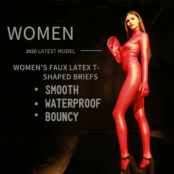 High Quality Adult Womens Sexy Faux Latex Tights Suit Black Shiny Metallic Cosplay Costume Female Latex Ammonia Fullbody Catsuit
High Quality Adult Womens Sexy Faux Latex Tights Suit Black Shiny Metallic Cosplay Costume Female Latex Ammonia Fullbody Catsuit