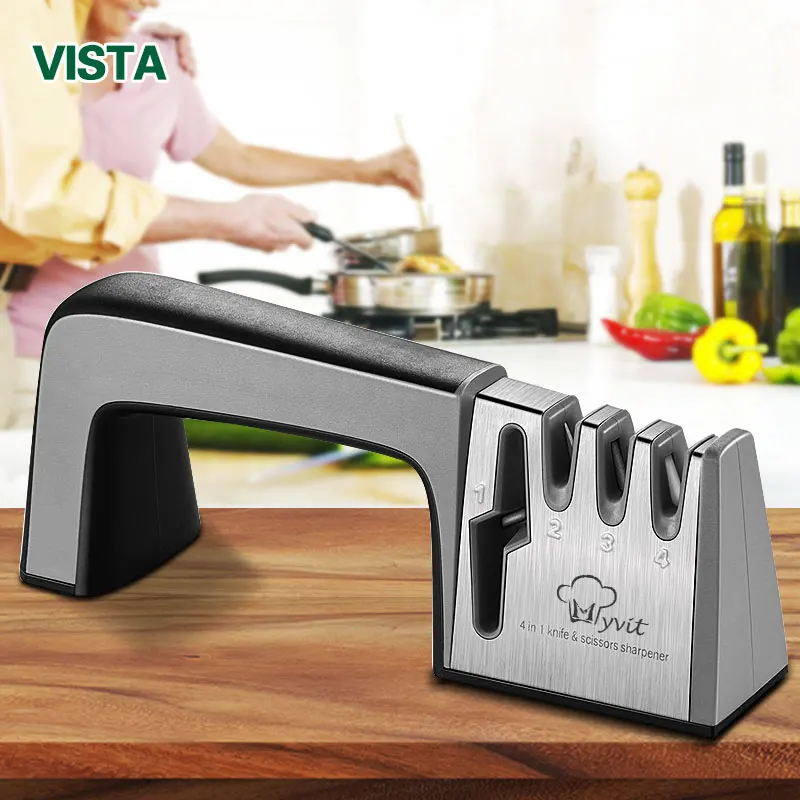 Knife Sharpener 4 in 1 Diamond Coated&Fine Rod Knife Shears and Scissors Sharpening stone System Stainless Steel Blades
Knife Sharpener 4 in 1 Diamond Coated&Fine Rod Knife Shears and Scissors Sharpening stone System Stainless Steel Blades