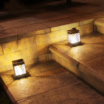 LED Solar Lamp Flickering Smokeless Flameless Candle Waterproof Flame Lamp Flickering Garden Light Hanging Solar Lantern LB88 
LED Solar Lamp Flickering Smokeless Flameless Candle Waterproof Flame Lamp Flickering Garden Light Hanging Solar Lantern LB88