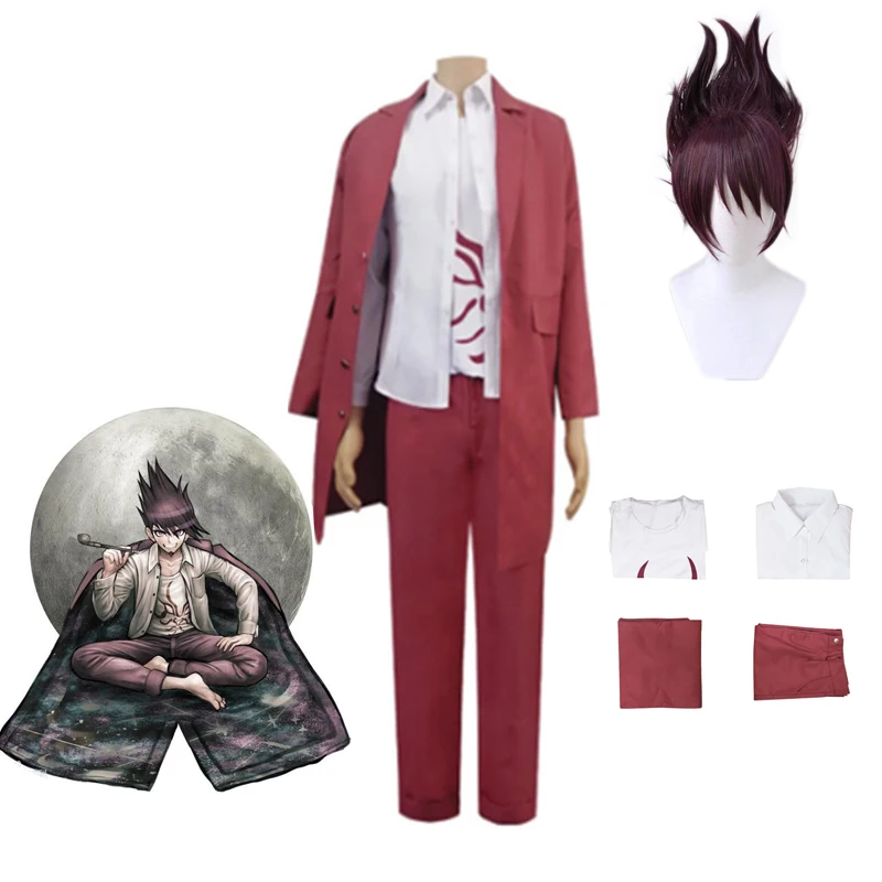 Anime Danganronpa V3 Killing Harmony Kaito Momota Cosplay Costumes School Uniform Outfit Wig Full Sets Halloween Carnival Party 
Anime Danganronpa V3 Killing Harmony Kaito Momota Cosplay Costumes School Uniform Outfit Wig Full Sets Halloween Carnival Party