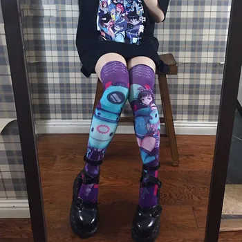 Anime Cartoon Digital 3D Printed Women Stockings Elastic Thin Cosplay Girls Sexy Overknee Tights Stockings
Anime Cartoon Digital 3D Printed Women Stockings Elastic Thin Cosplay Girls Sexy Overknee Tights Stockings