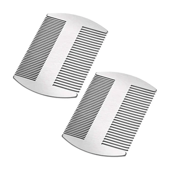 2 Pcs Silver Stainless Dual Action Stainless Steel Comb Hair Styling Cutting Hair Comb
2 Pcs Silver Stainless Dual Action Stainless Steel Comb Hair Styling Cutting Hair Comb