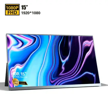 15" Slim Portable IPS HD Monitor 72% NTSC USB Type-C Screen Mini HDMI Display Monitor for PS4/Laptop/Phone Gaming Monitor
15" Slim Portable IPS HD Monitor 72% NTSC USB Type-C Screen Mini HDMI Display Monitor for PS4/Laptop/Phone Gaming Monitor