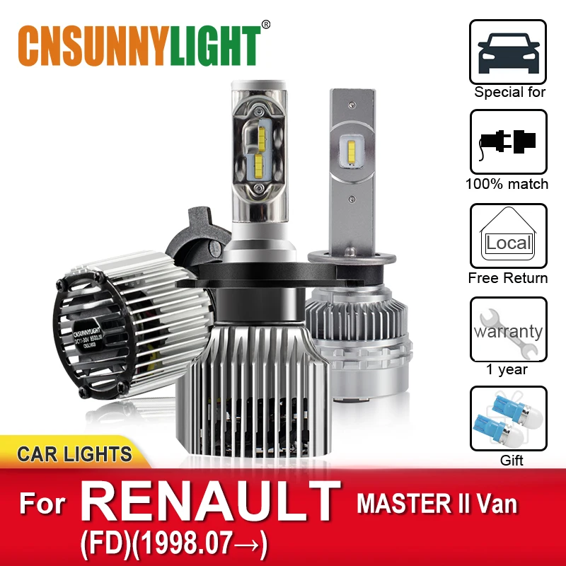 CNSUNNYLIGHT Car LED Headlamp Bulbs For RENAULT MASTER II Van FD From 1998 Foglamp Bulbs Headlight Plug and Play Auto Lamp Kits
CNSUNNYLIGHT Car LED Headlamp Bulbs For RENAULT MASTER II Van FD From 1998 Foglamp Bulbs Headlight Plug and Play Auto Lamp Kits