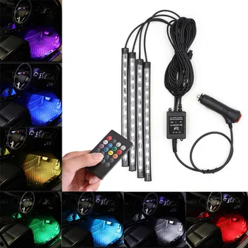 Car Ambient Lamp Foot Light LED With USB Wireless Remote Music Control Multiple Modes car accessories Interior Decorative Lights
Car Ambient Lamp Foot Light LED With USB Wireless Remote Music Control Multiple Modes car accessories Interior Decorative Lights