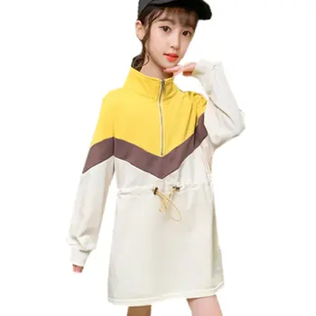 Korean Style Long Sweatshirt for Girls Teenage Spring Autumn Turtleneck Outerwear Kids Elastic Waist Patchwork Sweatshirt 4-13 Y
Korean Style Long Sweatshirt for Girls Teenage Spring Autumn Turtleneck Outerwear Kids Elastic Waist Patchwork Sweatshirt 4-13 Y