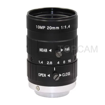 HD 10MP CCTV Camera Lens 20mm Lens F1.4 Aperture Mount C for CCTV Camera or Industrial Microscope road monitoring
HD 10MP CCTV Camera Lens 20mm Lens F1.4 Aperture Mount C for CCTV Camera or Industrial Microscope road monitoring