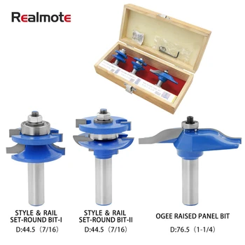 Realmote 3pcs/set 1/2 Shank Carbide Woodworking Milling Cutter Set Rounded Mortise Knife Drill For Engraving Machine Wood Tool
Realmote 3pcs/set 1/2 Shank Carbide Woodworking Milling Cutter Set Rounded Mortise Knife Drill For Engraving Machine Wood Tool