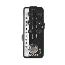 

Mooer 015 Brown Sound Digital Preamp Guitar Effect Pedal Very Early 90S Guitar Effect Dual Channels 3-Band Eq Micro Preamp
