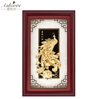 3D Chinese Painting Gold Phoenix 24k Gold Foil Painting Modern Poster Gifts Wall Art Decor Wall Pictures for Living Room 40x65cm
3D Chinese Painting Gold Phoenix 24k Gold Foil Painting Modern Poster Gifts Wall Art Decor Wall Pictures for Living Room 40x65cm