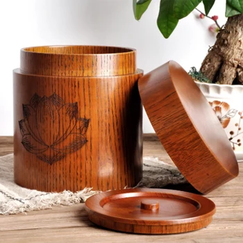 Chinese Retro Handmade Wooden Tea Canister Spice Caddy Coffee Bean Jar Storage Box Organizer Bottle Tea Set Box Seal Cover Chris 
Chinese Retro Handmade Wooden Tea Canister Spice Caddy Coffee Bean Jar Storage Box Organizer Bottle Tea Set Box Seal Cover Chris