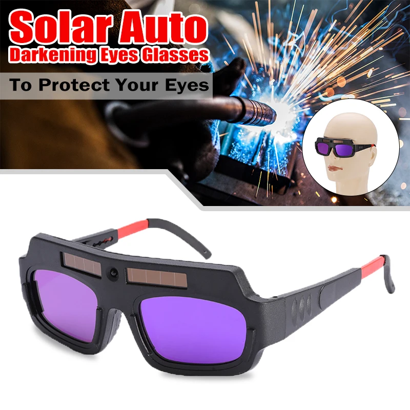 1Pc Welding Mask Eyeshade Welding Goggles Solar Auto Darkening Eyes Glasses LCD Screen Fit For Construction Welding Work
1Pc Welding Mask Eyeshade Welding Goggles Solar Auto Darkening Eyes Glasses LCD Screen Fit For Construction Welding Work