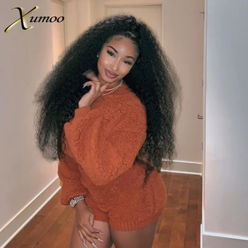 XUMOO Cheap Black Long Synthetic Lace Front Wig High Temperature Fibe Curly Synthetic Wig With Baby Hair Wigs For Black Women
XUMOO Cheap Black Long Synthetic Lace Front Wig High Temperature Fibe Curly Synthetic Wig With Baby Hair Wigs For Black Women