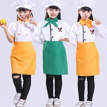 Halloween Fancy Kids Chef Coat Hat Cook Kitchen Uniforms Catering Costumes Children Baking Waiter Restaurant Party Clothing Sets 
Halloween Fancy Kids Chef Coat Hat Cook Kitchen Uniforms Catering Costumes Children Baking Waiter Restaurant Party Clothing Sets