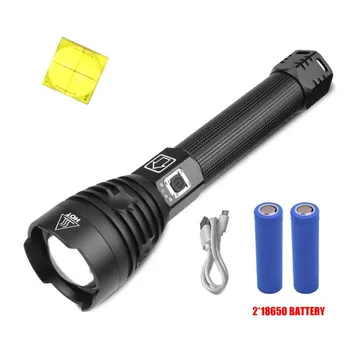 Powerful LED Flashlight With XHP 70.2 Variable Bead Lamp 3 Lighting Modes LED Flashlight Holder Can Charge Miniature Hunting
Powerful LED Flashlight With XHP 70.2 Variable Bead Lamp 3 Lighting Modes LED Flashlight Holder Can Charge Miniature Hunting