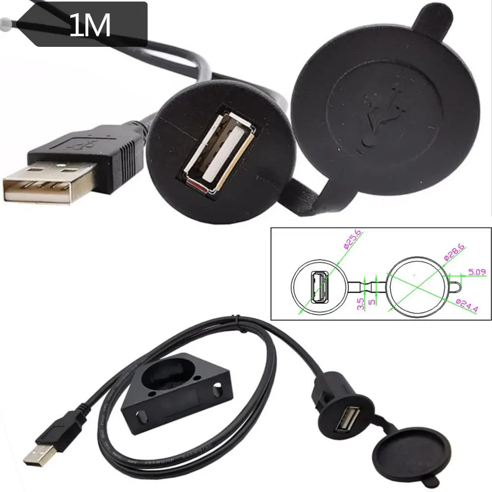 USB2.0 MALE TO FEMALE version of the panel bracket cable is used in the dashboard cable of automobiles/trucks/boats/motorcycles
USB2.0 MALE TO FEMALE version of the panel bracket cable is used in the dashboard cable of automobiles/trucks/boats/motorcycles